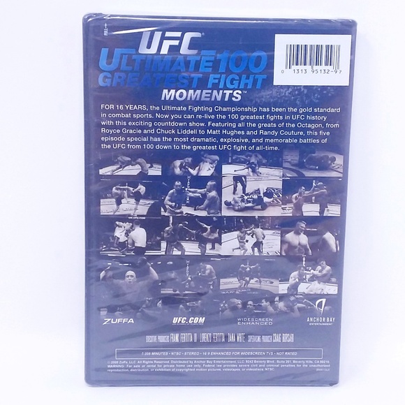 💙4/$35💙 UFC: Ultimate 100 Greatest Fight Moments DVD - Picture 6 of 9